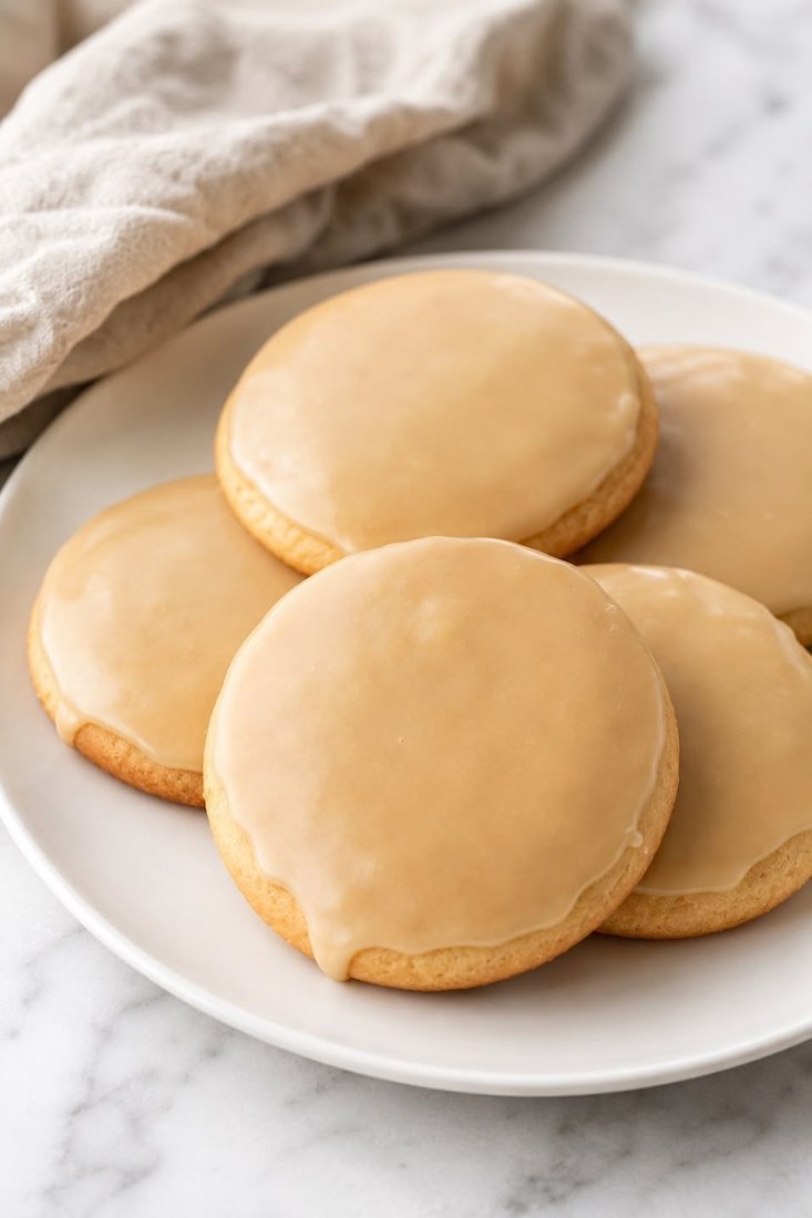 Maple frosted cookies